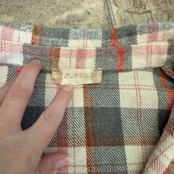 Altar'd State Multicolor Plaid Shirt Jacket - Picture 2 of 2